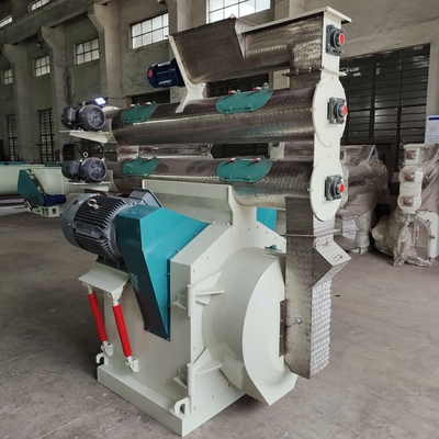 Beli 45kw 8th Ring Die Lini Produksi Pelet Kayu Mesin Pelet Makanan Hewan online manufacture